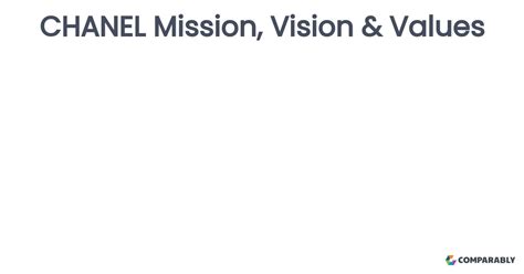 chanel's vision statement|chanel mission and vision.